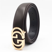 Load image into Gallery viewer, Luxury Designer Belt for Men Women Double G Smooth Buckle Strap High Quality Genuine Real Leather Belt Fashion Jeans Belt