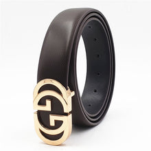 Load image into Gallery viewer, Luxury Designer Belt for Men Women Double G Smooth Buckle Strap High Quality Genuine Real Leather Belt Fashion Jeans Belt