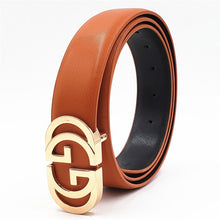 Load image into Gallery viewer, Luxury Designer Belt for Men Women Double G Smooth Buckle Strap High Quality Genuine Real Leather Belt Fashion Jeans Belt