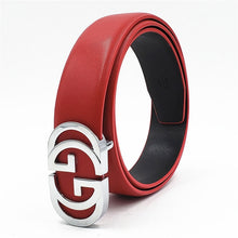 Load image into Gallery viewer, Luxury Designer Belt for Men Women Double G Smooth Buckle Strap High Quality Genuine Real Leather Belt Fashion Jeans Belt